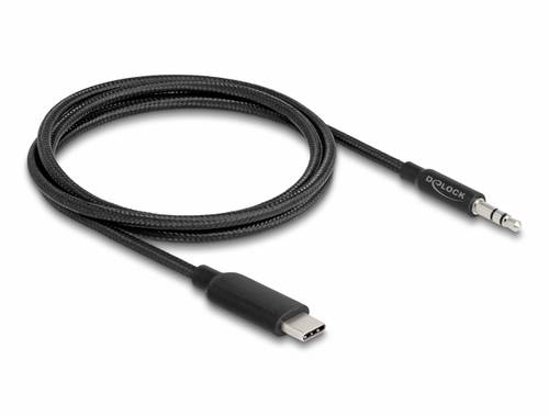 Delock 85208 Audio Anschlusskabel 1m Schwarz