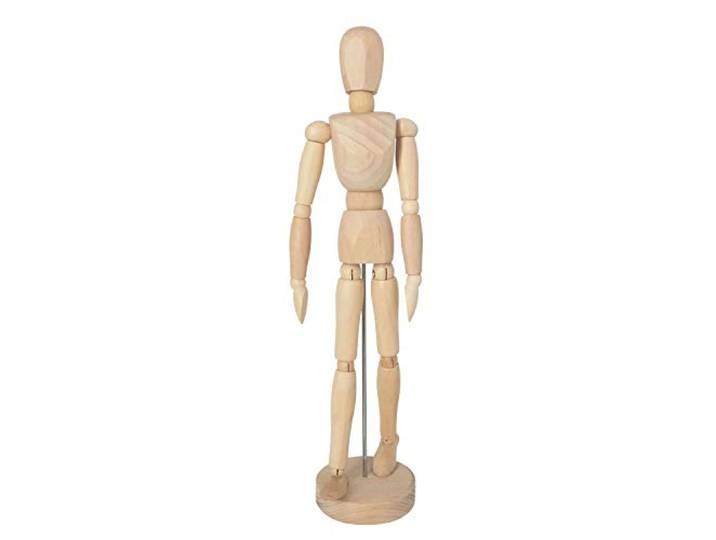 KREUL 4162 - Solo Goya Houten dummy Unisex Hoogte ca. 31 cm Met beweegbare ledematen en stabiele basis Perfect als tekenmodel