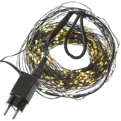 MARELIDA LED Baummantel Draht Lichterkette Baumbeleuchtung 12 Stränge 408LED 1,8m Timer