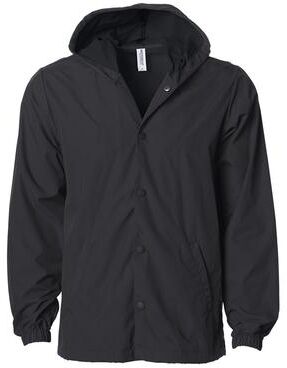 Independent Trading Co. EXP95NB Men's Water Resistant Windbrea in Black size XS   Nylon