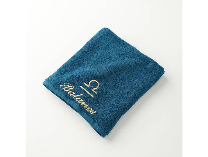 Serviettes de bain brodées signe astrologique - 420g/m2 - Blancheporte