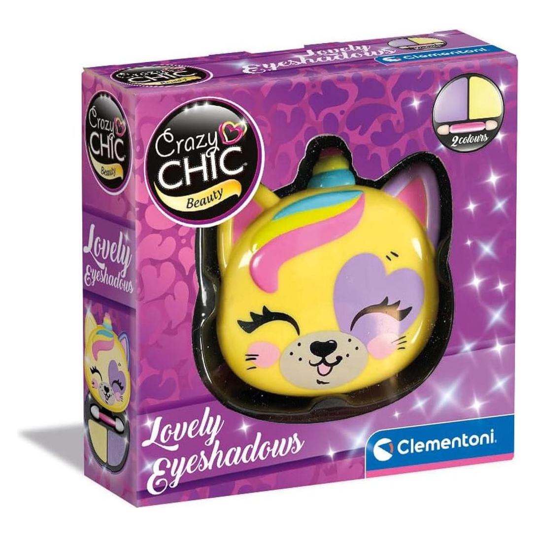 Clementoni 18819 Crazy Chic - Lovely Eyeshadow: Tiger - Lidschatten-Make-up, sicher und hypoallergen (18819)