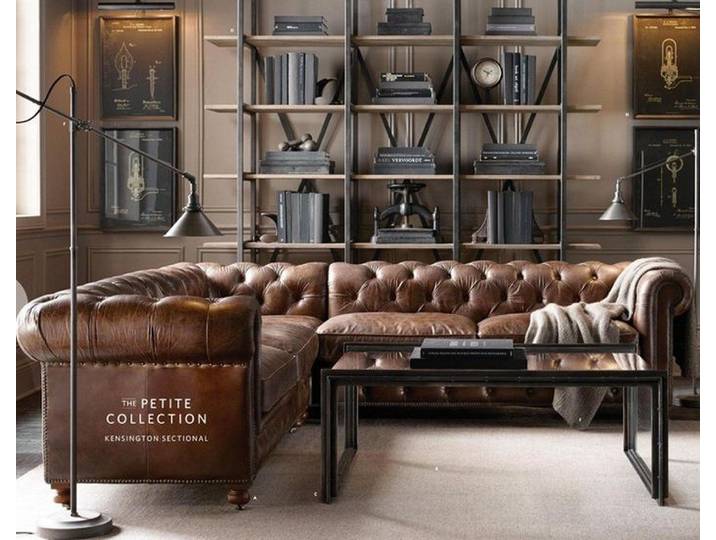 JVmoebel Chesterfield-Sofa Vintage Ledersofa in klassischem Chesterfield-Design, Packung, Made in Europa