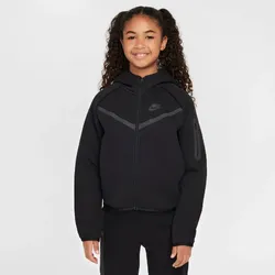 NIKE Sportswear Tech Fleece Kapuzenjacke Mädchen 010 - black/black/black M (137-146 cm)
