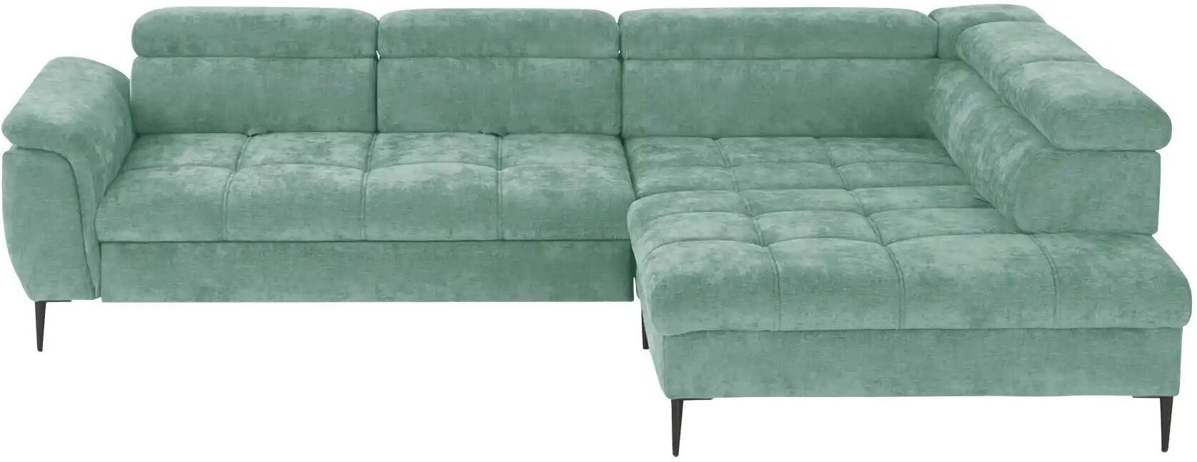 switch Ecksofa  Denver ¦ grün ¦ Maße (cm): B: 290 H: 94 T: 217.0