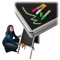 Schreibtafel-Set DIN A1 f. Kundenstopper Plakatständer, Kreidetafel Tafel Kreide