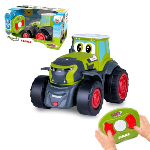 Jamara Claas My First RC Tractor 2,4 GHz met geluid en afstandsbediening, groen