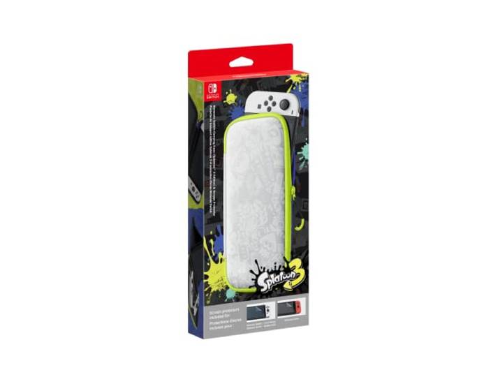 Nintendo Switch Carrying Case (Splatoon 3 Edition) & Screen Protector - Nintendo Switch