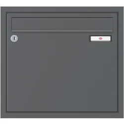 Renz, Briefkasten, Unterputzbriefkasten 370 x 330 x 100 mm, Stahl anthrazitgrau RAL 7016 (10 x 41 x 37 cm)