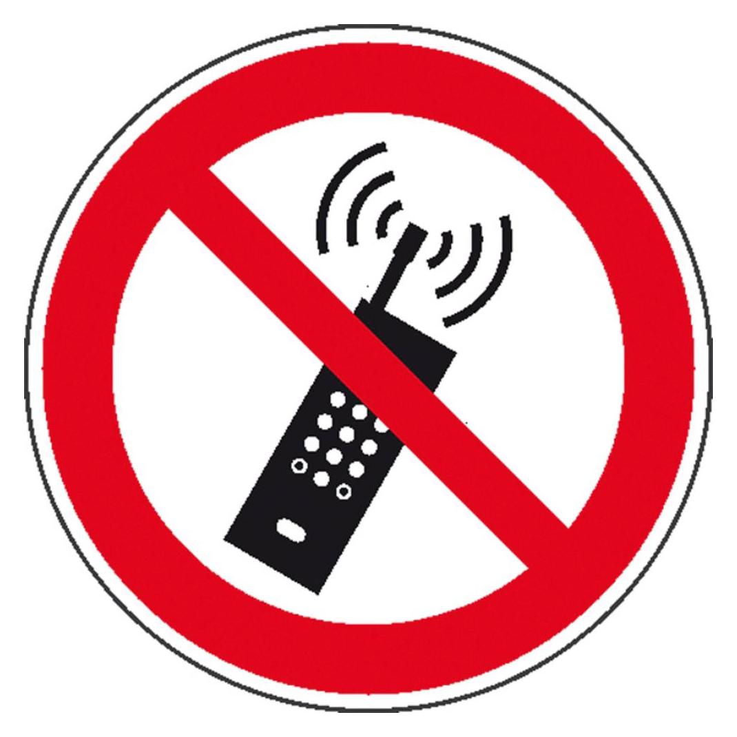 SafetyMarking Verbotsschild Eingeschaltete Mobiltelefone verboten (11.0918)