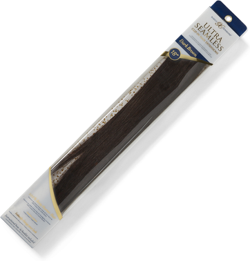 """Barely Xtensions 18"" Ultra-Seamless Clip-in Hair Extensions Dark Brown 100 Gram"""
