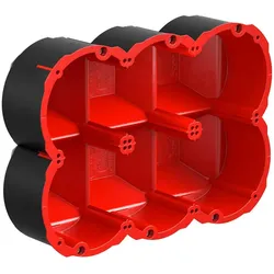 KAISER 9499-77.06 Brandschutz Quickbox Maxi HWD 90 3x2, Ø83mm für Brandschutzwände EI30-EI90, 205 x 145 x 73.5 mm 94997706  - 5 Stück