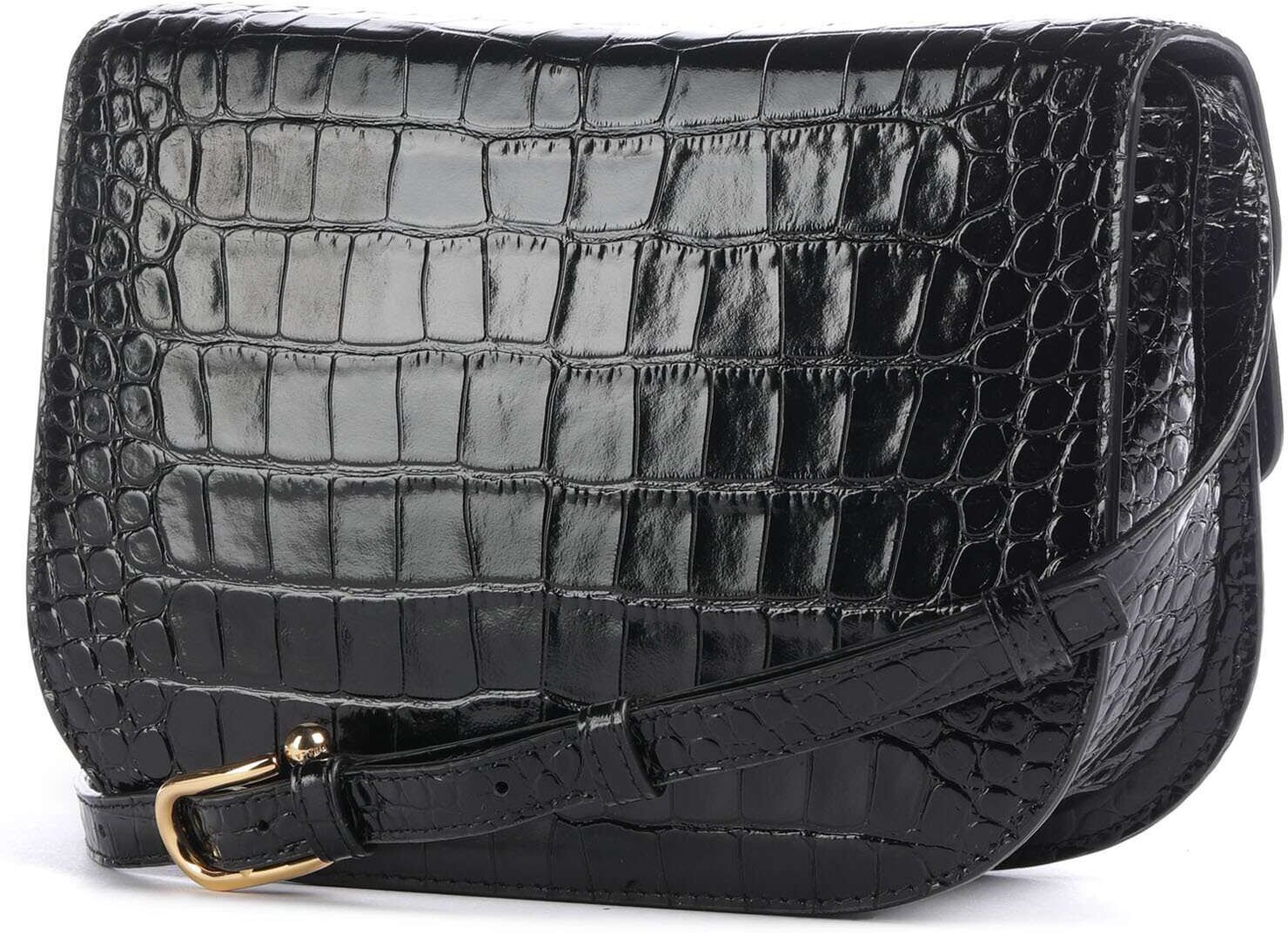 Furla Sfera S Umhängetasche aus Leder, schwarz