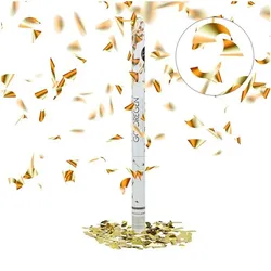 relaxdays Party Popper »Gold« 80 cm gold