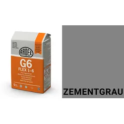 Ardex G6 FLEX 1-6 Flex-Fugenmörtel 5 kg Beutel zementgrau