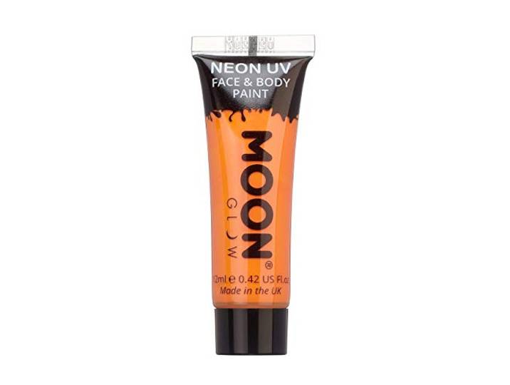 face & body paint Neon UV 12 ml oranje