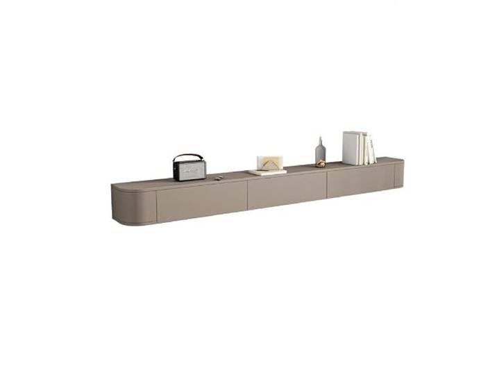 tv schrank Schwebender TV-Ständer, wandmontierte Medienkonsole, schwebend Entertainment-Center-TV-Schrank for das Wohnzimmer