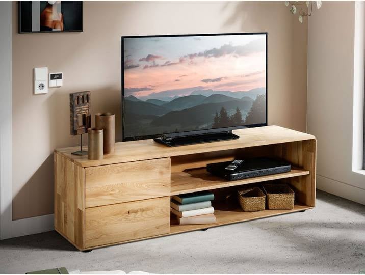 TV Board 149x47cm 'Messina' Wildeiche massiv AV
