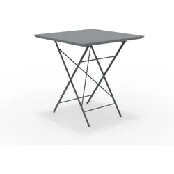 STEP - robuster Outdoortisch klappbar 70x70 cm dunkelgrau
