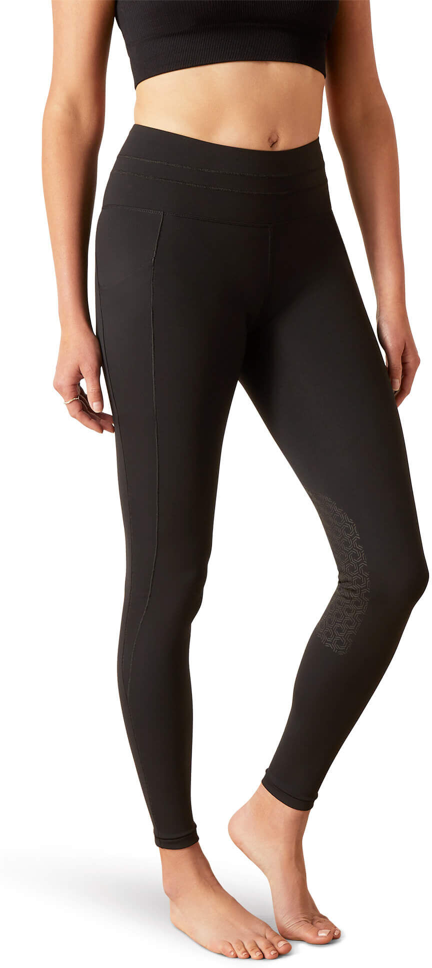 Women's Eos 2.0 Knee Patch Tight in Black, Size: XS Regular by Ariat