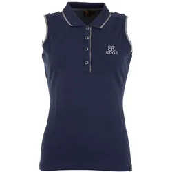 BR Damen Polo Shirt Alexa, ärmellos, Pants Blue, Größe: XL