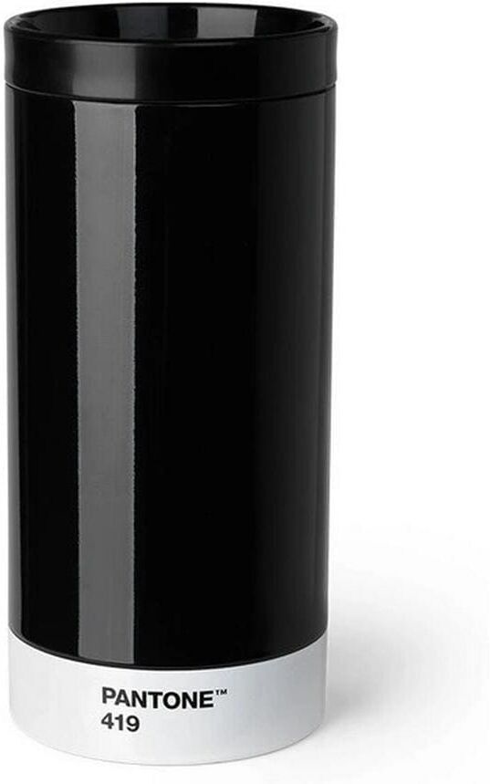 Coffee-to-go-Becher "Pantone by Copenhagen Design To Go Cup 430 ml", schwarz, Trinkgefässe, Ø 7,5cm, 430ml, 1, Coffee-to-go-Becher, Ø:7,5cm schwarz Ø 7,5cm, 430ml, 1