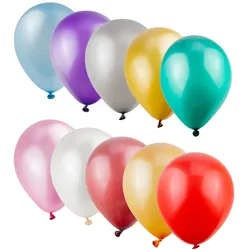 50x Luftballons "Perlmutt" bunt Ø30cm