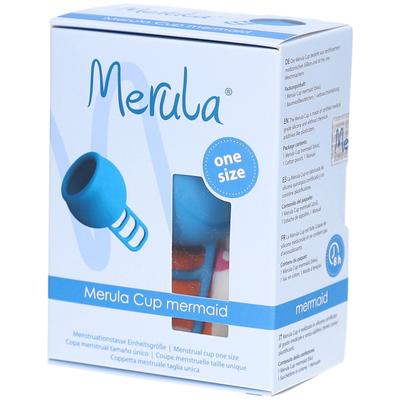 Merula Cup menstruatiecup mermaid blauw 1 St Sonstige