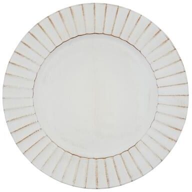 Saro Lifestyle Ruffled Design Charger Plates (Set of 4)