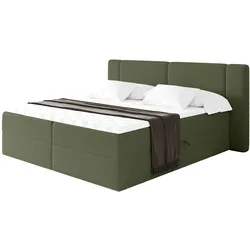 BOXBETT mit Matratze H3 - EVON - 120x200 cm Grün