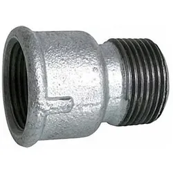 Temperguss Fitting verzinkt Verlängerung 1"