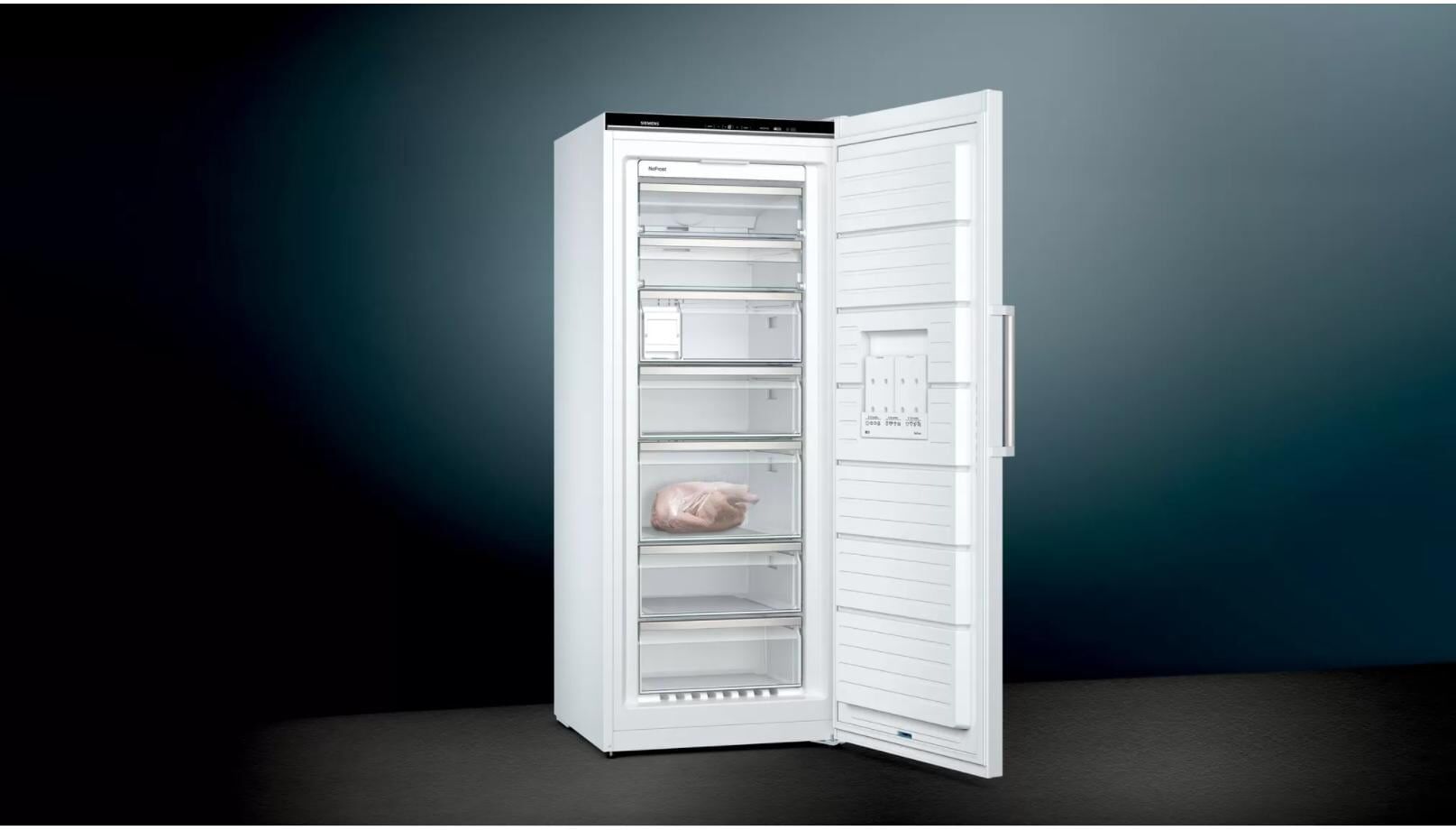 Siemens Gefrierschrank "Gefrierschrank GS54NAWCV", Energieeffizienz: C, weiss (weiß), B:70cm H:176cm T:78cm, Gefrierschränke, Gefrierschrank weiß Einheitsgröße