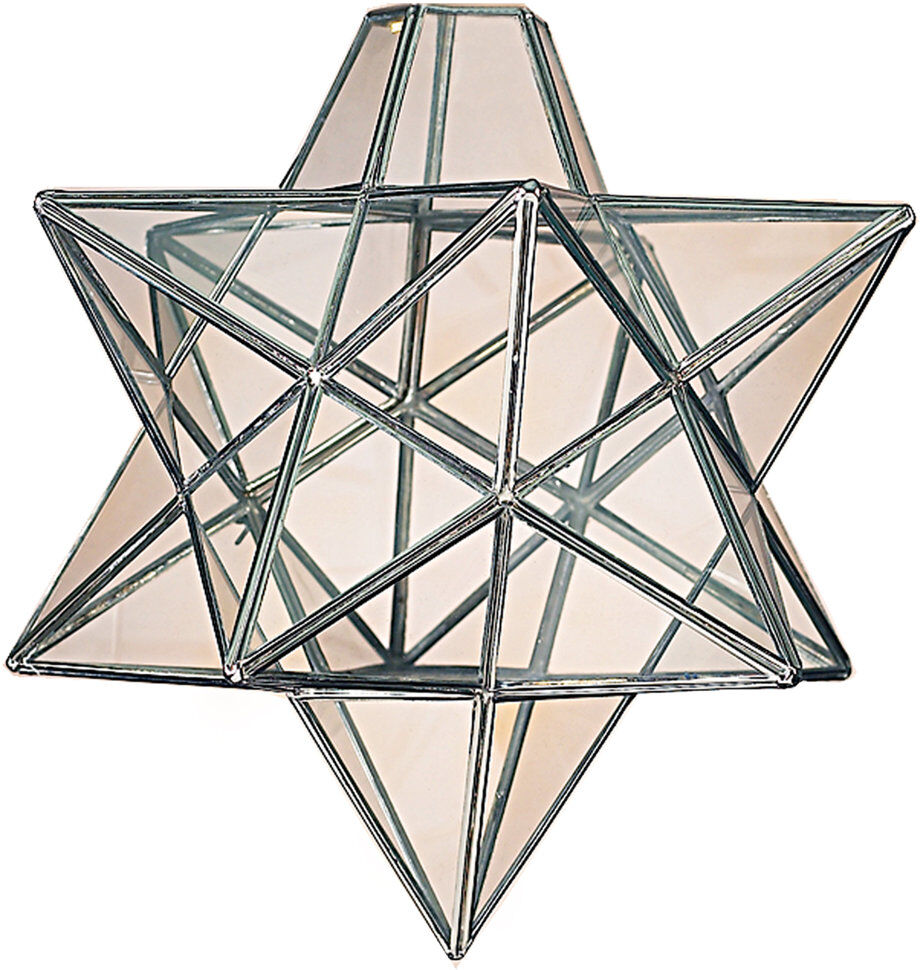 Ophelia & Co. 20 cm H Novelty Glass Pendant Shade ( Screw On ) Silver 20cm H X 20cm W X 20cm D