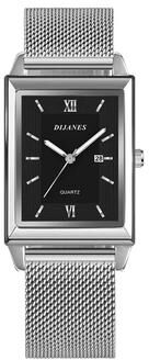Uplifted Goods Luxury Fashion Gold Stainless Steel Wristwatch silver