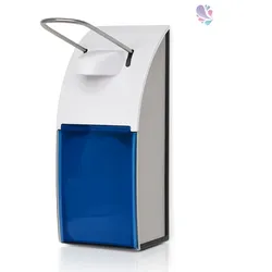 Blanc HYGIENIC Dosierspender, Armhebelspender, EURO-Spender, EDELSTAHL-GEBÜRSTET, FIX, 500ml, klein
