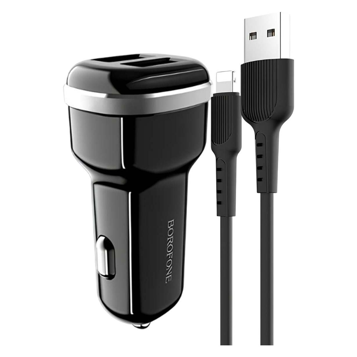 Borofone Anschlüsse 2x USB-A 2,4 A (BFO-BZ13-L-B) (BFO-BZ13-L-B)