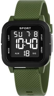Fusion Finds Digital Sports Watch Waterproof Military Wristwatch With Alarm & Stopwatch green black