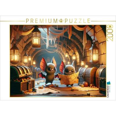 CALVENDO Puzzle September-Abenteuer der kleinen Vampirfledermäuse | 2000 Teile Lege-Größe 90x67cm Foto-Puzzle für glückliche Stunden