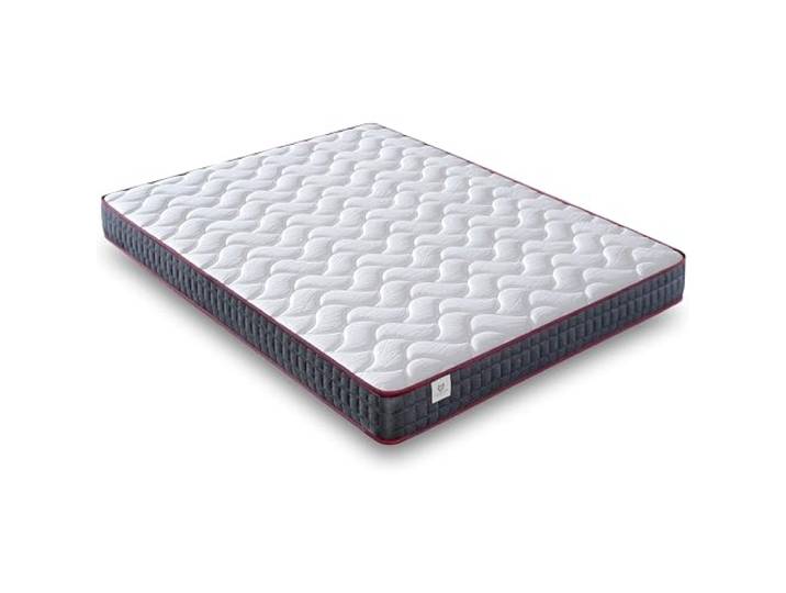 NATURELITS Matratze, 180 x 200 cm, mittelfest, hoher Komfort, doppelter Winter/Sommer, milbendicht, hygienisch und atmungsaktiv, viskoelastisch, Farbe: Grau, Modell Moon Höhe 14 cm
