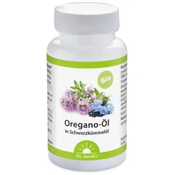 Dr. Jacob's Oregano-Öl Kapseln BIO Schwarzkümmelöl vegan 60 St