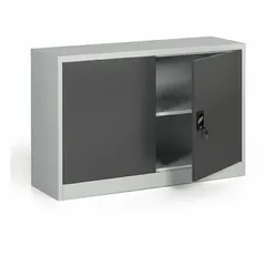 Metallschrank, Aktenschrank, zerlegt, 1 Regalboden, 1200 x 800 x 400 mm, dunkelgrau