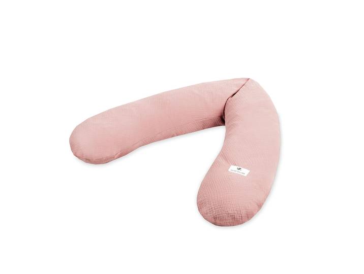 Stillkissen JULIUS ZÖLLNER dusty rose , rosa, B:25cm H:15cm L:190cm, Baumwolle, Funktionskissen, Stillkissen