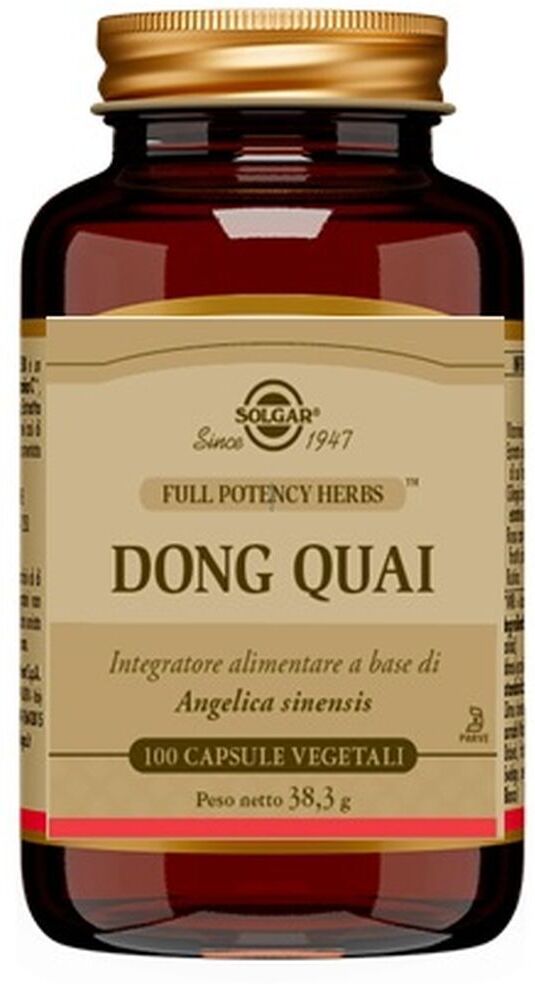 Solgar Dong Quai Integratore Menopausa 100 Capsule Vegetali