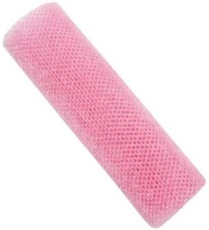 Inspire Essentials African Net Bath Sponge Exfoliating Mesh Body Scrubber Long Stretch Washcloth pink