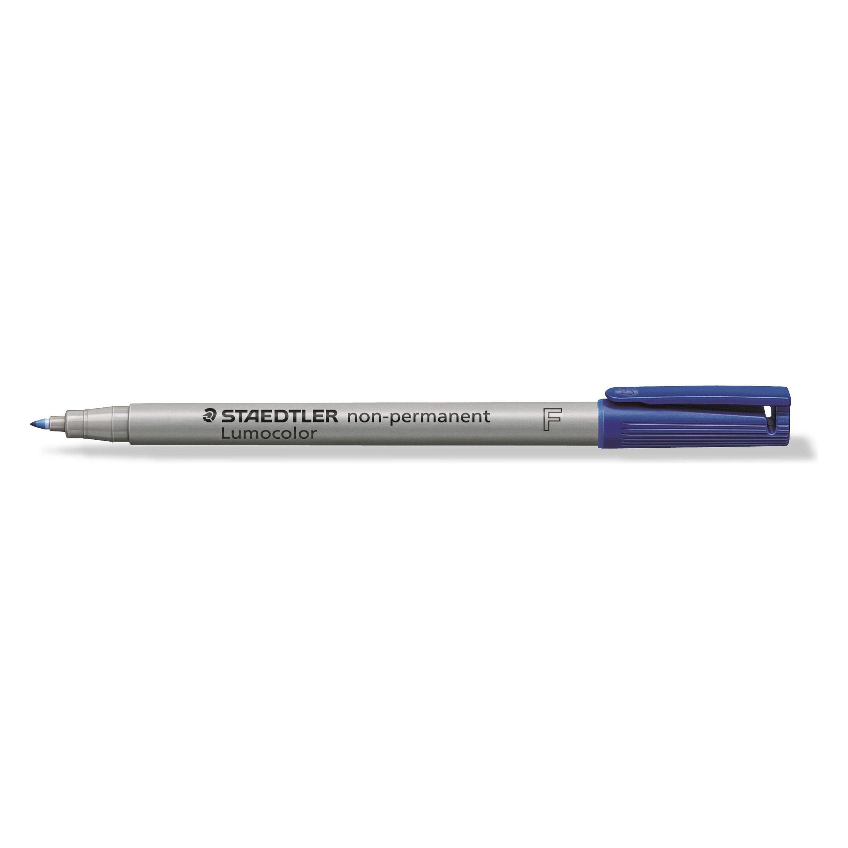 Staedtler 10 Lumocolor Folienstifte blau 0,6 mm non-permanent (10x) (316-3)