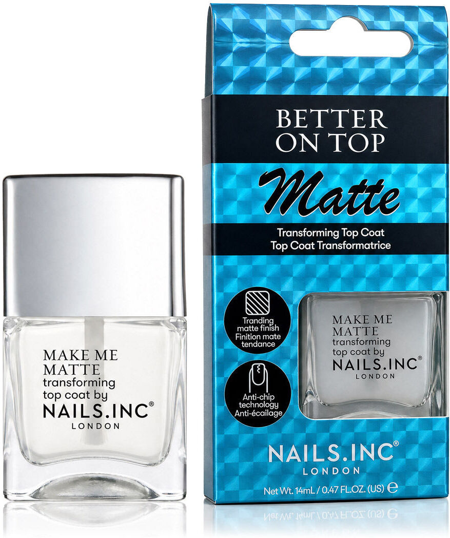 Nails Inc. Better On Top Matte Transforming Top Coat (Make Me Matte) 14 ml