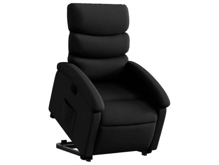 vidaXL Relaxsessel mit Aufstehhilfe Schwarz Kunstleder