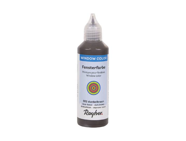 Rayher Window-Color Easy Paint Dunkelbraun 80 ml