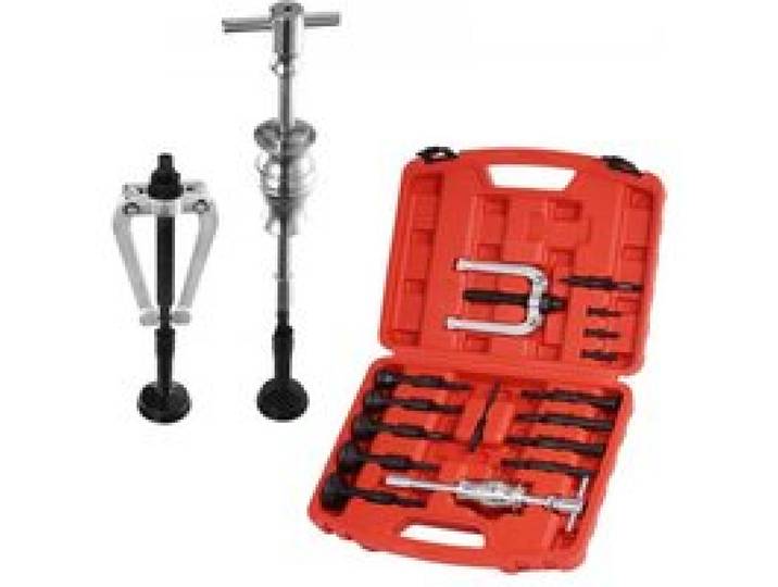 VEVOR Ensemble d'Extracteurs de Roulements pour Trous Borgnes, Kit d'Extraction de Roulements Intérieurs et Joints 16 en 1, Marteau Coulissant, Insert Pilote, Outil de Retrait de Roulements Internes