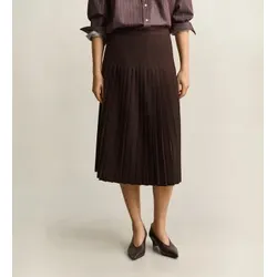 Gant für Damen. 4400280 Plissierter Midirock, braun (34), Lässig, Klassisch, Recyceltes Polyester